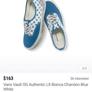 Bianca Chandon X  Vans (Kith purchased) size women’s 8 Men’s 6.5. Unisex
